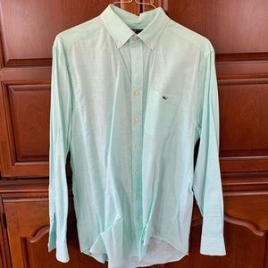 Green Vineyard Vines Long Sleeve Button Down